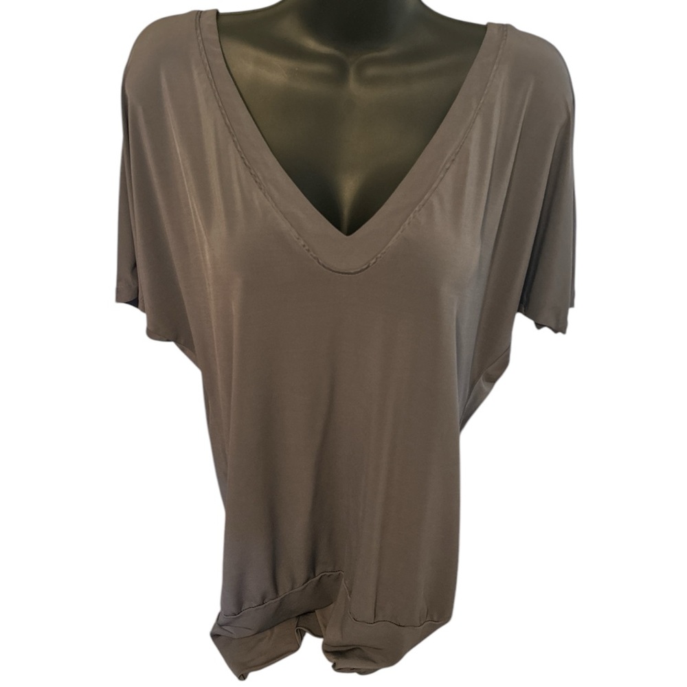 Banana Republic Gray Stretch Blouse